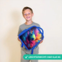 Neon - Bal - Kleurrijk Kinderrugzak - Blauw middel -sfeer1_DE