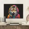 Graffiti - Wolf - Jas - Zwart PET vilt klein -sfeer1