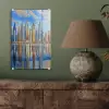 Skyline - Wolkenkrabbers - Water - Blauw plexiglas 5mm klein -sfeer3