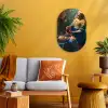 Melkmeisje - Amandelbloesem - Van Gogh - Vermeer - Schilderij - Oude meesters Wandcirkel Ovaal Forex klein -sfeer4