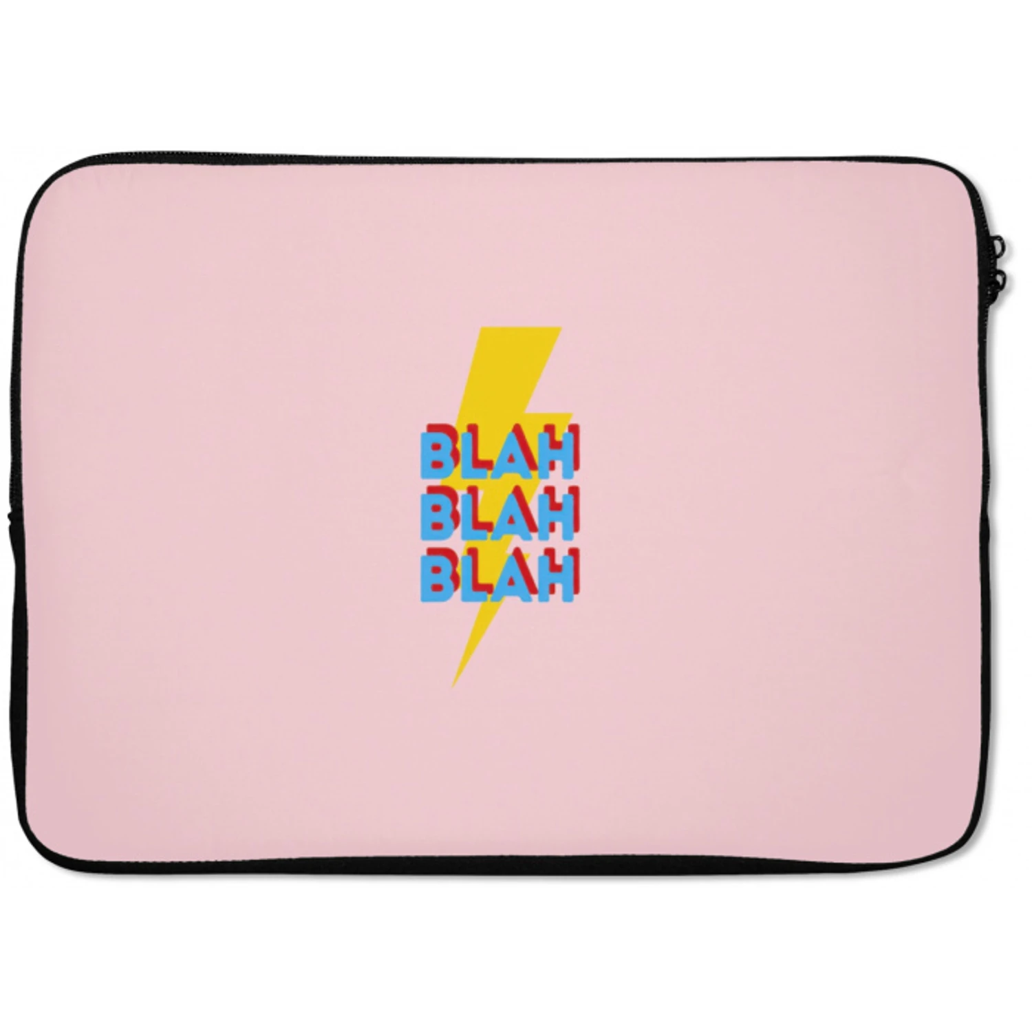 Blah - Bliksem - Roze laptophoes neopreen klein -zkaufland3dotto