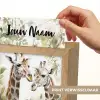 Dieren - Giraffe - Bladeren - Kinderen Light Box met kabel (Kinderlampje) klein -USP_websiteprintNL