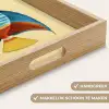 Vis - Vinnen - Blauw - Ogen Dienblad Rechthoek middel -USP_HandgreepNL