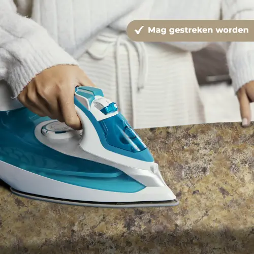Bruin - Wit - Vlekken - Graniet Wandkleed katoen klein 269 -sfeer9