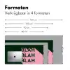 Donkergroen - Tekst - Schaduw - Grafisch Muismat XXL klein -sfeer5