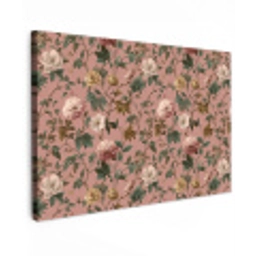Bloemen - Klassiek - Roze Tuinposter op houten frame 2 cm dik klein 845 -3d