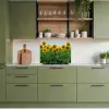 Zonnebloemen - Geel - Natuur keuken achterwand 2 middel -sfeer3