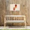 Bogen - Beige - Vormen Tuinposter op houten frame 2 cm dik klein -sfeer4