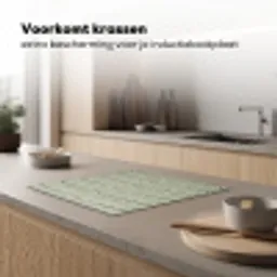 Krokodillenleer - Schubben - Groen Inductie beschermer vinyl 3mm middel -sfeer1