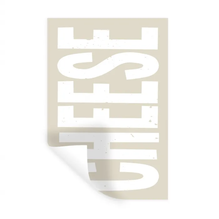 Food - Japandi - Cheese - Decoratie Muursticker klein -3d