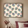 Retro - Disco - Bloemen - Discobal Textielframe zwart klein 947 -sfeer1