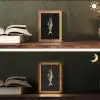 Goud - Vis - Haak - Zwart Light Box met kabel (Tafellamp) klein -sfeer3