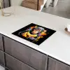 Aap - Graffiti - Kleurrijk - Bananen - Modern Inductie beschermer vinyl 3mm middel -sfeer8