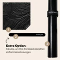 Zwart - Abstract - Hout Inductie beschermer vinyl 3mm middel -zzzzzzz-induclip_DE