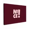 Nice - Uitroepteken - Rood canvas 2cm klein -z3d