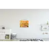 Bloemen - Veld - Geel textielposter latten blank klein -kinderkamer