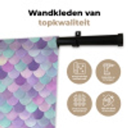 Dromerig - Zeemeermin - Pastel Wandkleed katoen klein 269 -sfeer2
