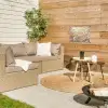 Wilde - Bloemen - Wit tuinposter los doek klein -sfeer4