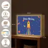 Kleurrijk - Raket - Ruimte Light Box met batterij (Wandlamp kind) middel -USP_websiteoverzichtNL