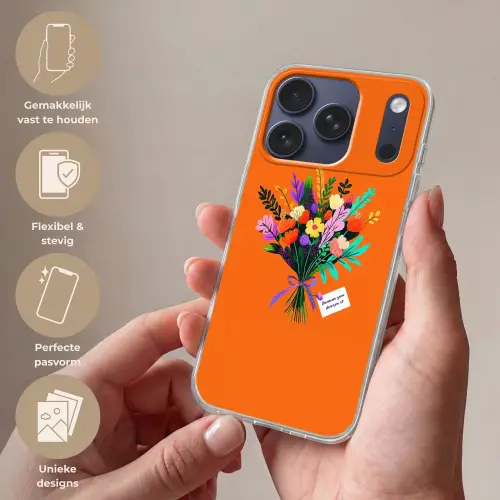 Kaartje - Boeket - Bloemen Telefoonhoesje iPhone 17 Pro klein -sfeer3_NL