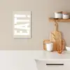 Eten - Decoratie - Beige - Wit KitchenYeah - Keuken - Canvas klein -sfeer1