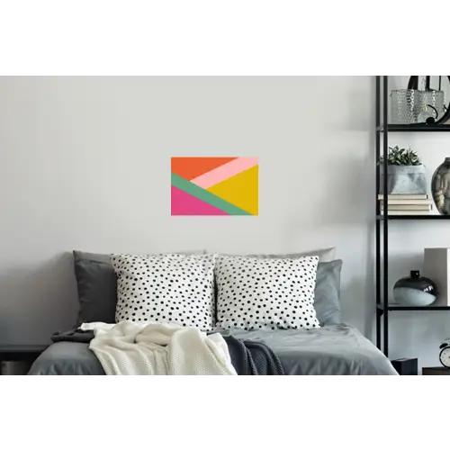 Driehoeken - Kleurrijk - Abstract Muursticker klein -slaapkamer