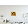 Mozaïek - Zon - Geel - Cirkel textielposter latten blank klein -kinderkamer