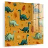 Dinosaurussen - Stekels - Herfstbladeren - Bruin plexiglas 5mm klein -zzzproduct_nieuw