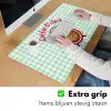 Koffie - Klok - Groen Muismat XXL klein -sfeer3