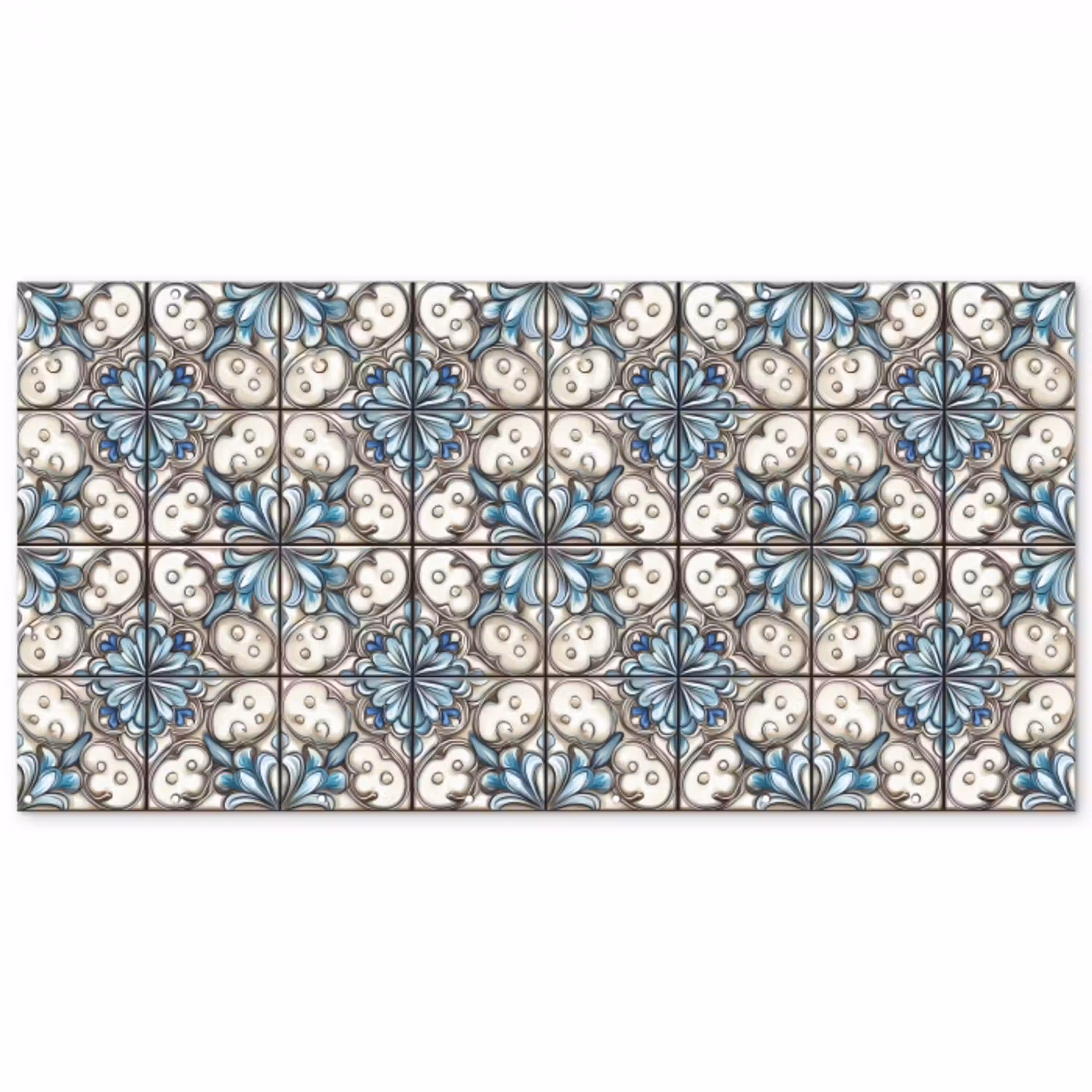 Barok - Tegel - Kleurrijk Balkonbeschermer Duitsland klein 596 -zz_3d