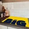 Geel - Think big - Grafisch Inductie beschermer vinyl 3mm klein -sfeer3
