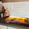 Hert - Dieren - Zonsondergang - Winter - Heide - Natuur Inductie beschermer vinyl 3mm klein -sfeer3