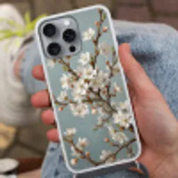 Botanisch - Stilleven - Blauw Hoesje iPhone 16 Pro Max met koord klein -sfeer3
