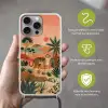 Tijger - Kleurrijk - Palmen - Cactus Hoesje iPhone 16 Pro Max met koord klein -sfeer2_NL