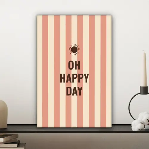 Quote - Zomer - Strepen canvas 2cm klein -sfeer6