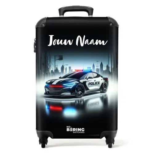 Politie powercar NBS - Handbagage koffer - Kinderen Unisex middel -productfoto_recht