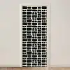 Modern - Organisch - Zwart deurposter klein 289 -3d_beige