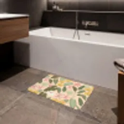 Patroon - Bloemen - Kleurrijk Badmat klein -sfeer3