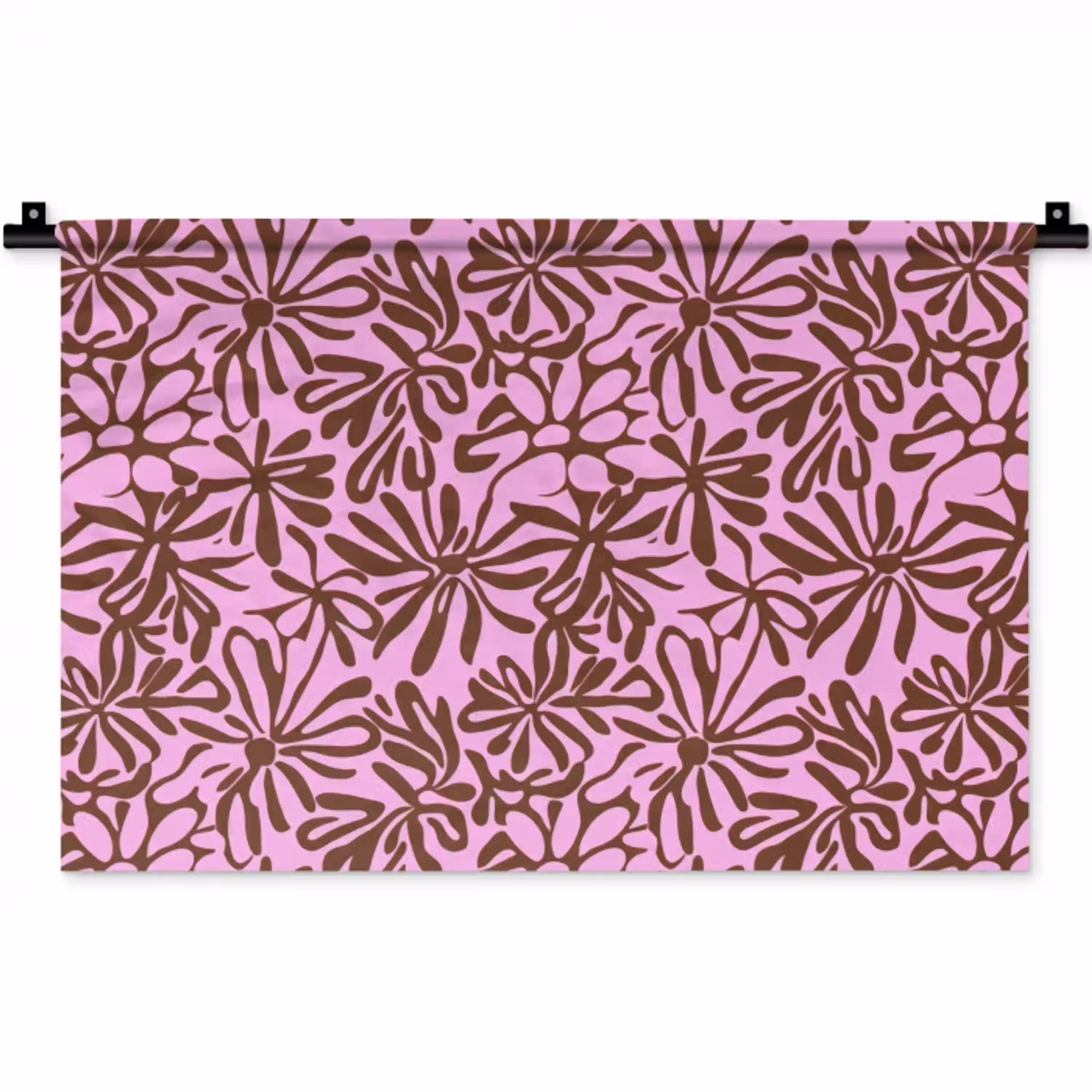 Organisch - Patroon - Roze Wandkleed katoen klein 269 -zz3d