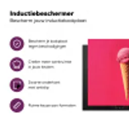 Schepijs - Roze - Hoorntje Inductie beschermer vinyl 3mm middel -zzzzzzz-cc-usp