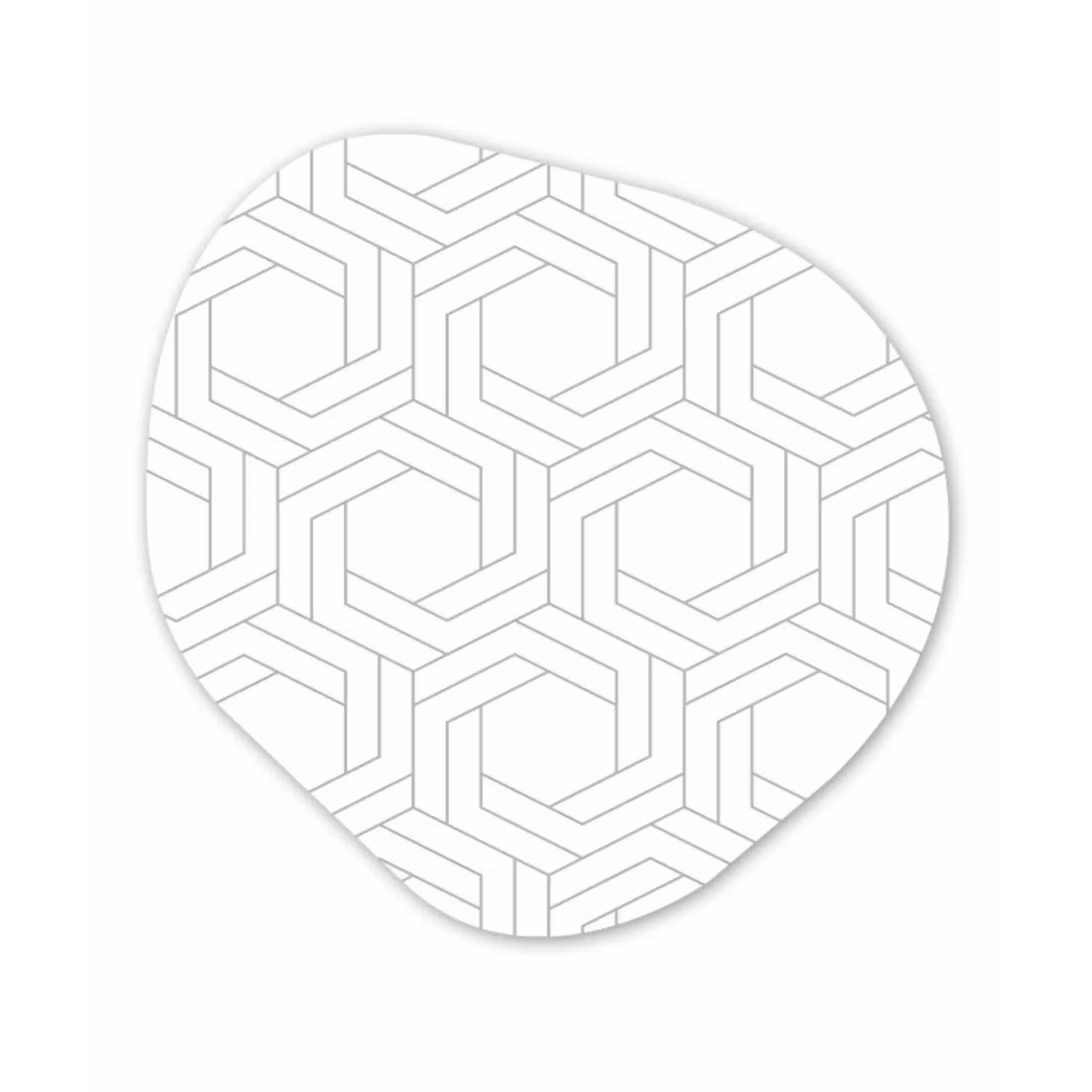 Design - Geometrie - Patronen - Abstract Wandcirkel Organisch Forex 3mm klein 629 -3d