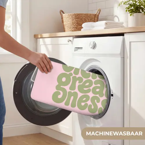 Chase greatness - Groen - Roze - Retro Badmat klein -USP_WasbaarNL