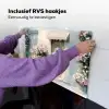 Fiets - Pastelkleuren - Bloemen Inductie beschemer met haakjes klein -ky-ophangen-nl