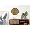 Goud - Boeddha beeld - Spiritueel - Meditatie Wandcirkel aluminium klein -kantoor