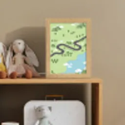 Auto - Bergweg - Natuur - Illustratie Light Box met kabel (Kinderlampje) klein -sfeer2_kind