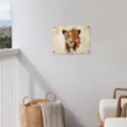 Luipaard - Symmetrisch - Strepen tuinposter los doek klein -sfeer8