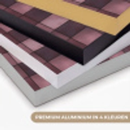 Vierkant - Tegel - Patroon - Paars Textielframe zwart klein 947 -USP_kleurenNL
