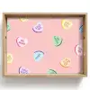 Hart - Snoep - Pastel - Tekst Dienblad Rechthoek middel -z3d_shopping