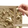 Druppels - Organisch - Goud Light Box met batterij (Wandlamp) middel 907 -USP_websiteprintNL