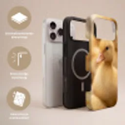 Pijltje - Eend - Natuur - Geel Toughcase MagSafe Apple iPhone 17 Pro Max klein -USP_Lagen_NL